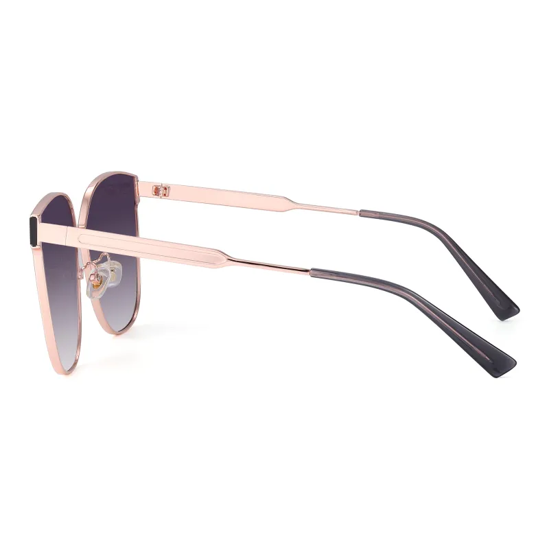 PULAIS Alloy Plate Frame Square Sunglasses Unisex-5
