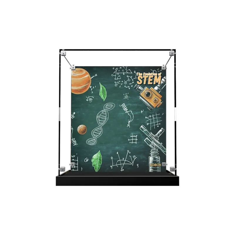 KGBOX For 21355 Knowledge Is Power STEM Plastic Display Case Storage Dust Cover Model Accessories-4