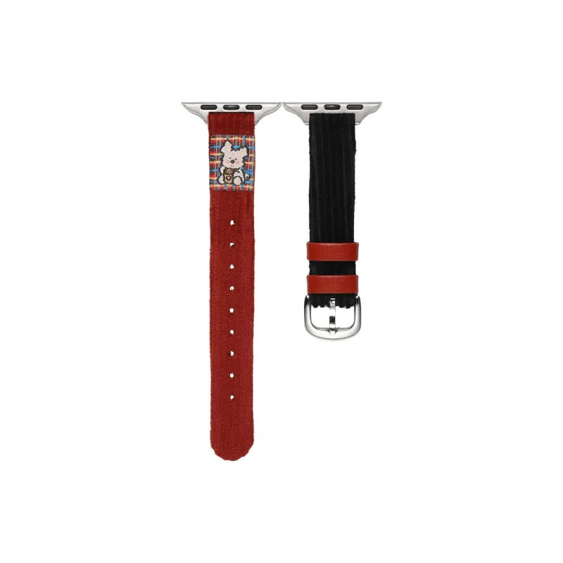 PULAISI Watch Bands Apple Compatibility 190mm Corduroy Material-5