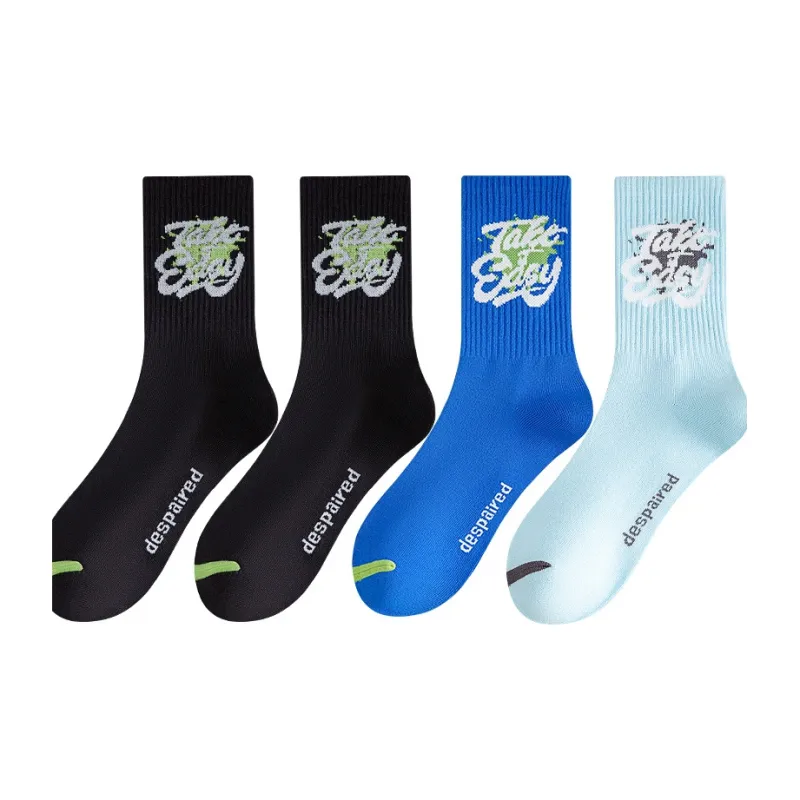 Cotton Gene Mid-Calf Socks Men's 4 Pack-9