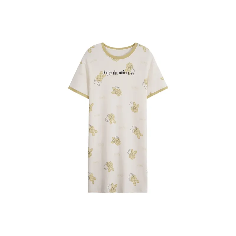MADALLO Nightgown Women's Yellow Green-0