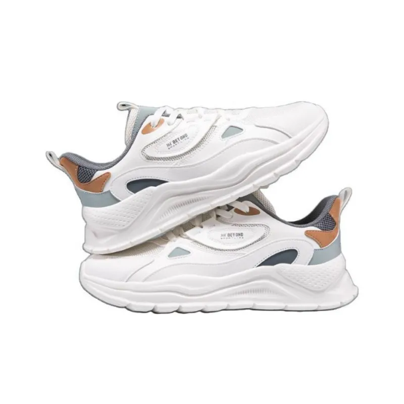 361° Shock Absorbers Slip Resistant, Abrasion Resistant, Lightweight Low Top Casual Shoes Men's White Gray-1