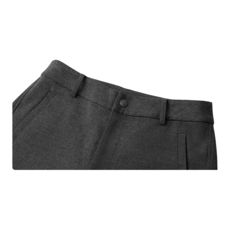 Biyin Leufen Casual Pants Women's Heather Gray-1