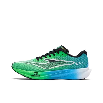 Erke Extreme Wind 3.0 Running Shoes Men Low Top Fluorescent Lime Green Pool Blue