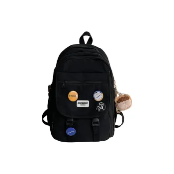 URBAN FOREST Nylon Backpack Regular Unisex Black/Yellow/Khaki/Blue/Brown