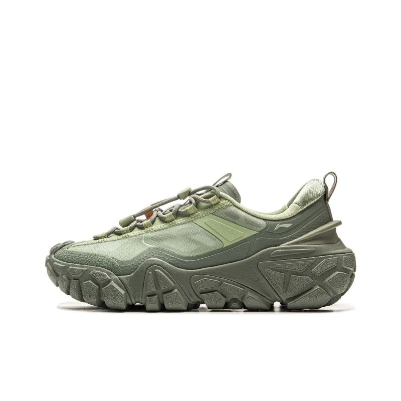 LiNing Dunes Shock Absorbers With Slip Resistant And Abrasion Resistant Properties Low Top Casual Shoes Men's Green-0