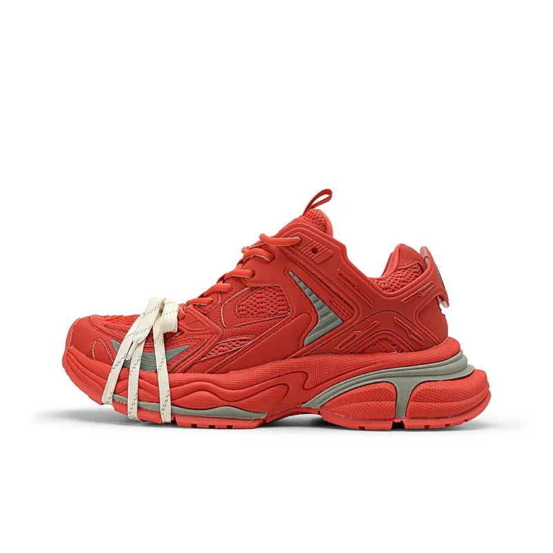 K WANG Height Increasing Wear Resistant Slip Resistant Low Top Chunky Sneakers Unisex-18