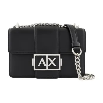 EMPORIO ARMANI Polyester Messenger Bag, Shoulder Bag Regular Women's Black