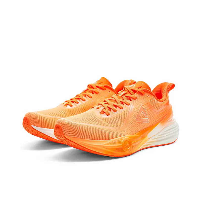 PEAK Cushioned Slip Resistant Abrasion Resistant Low Top Training Running Shoes Men's Flame Tangerine-2
