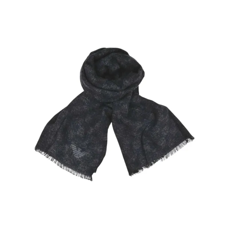 EMPORIO ARMANI Knit Scarves Men's Black-1