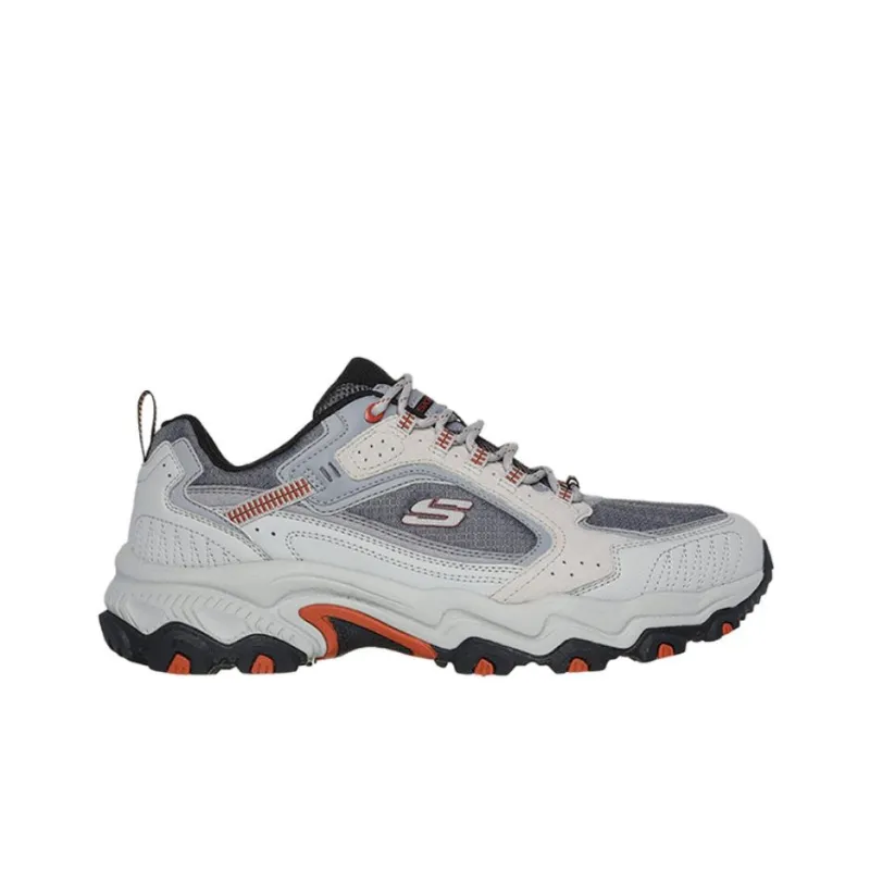 Skechers OUTDOOR Cushioning Coverage Support Low Top Trekking Shoes Men's Gray Black-1