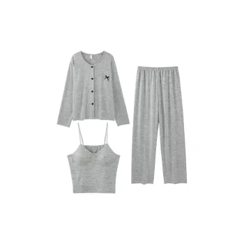 Sleeping Beauty Pajama Set Women's Light Gray