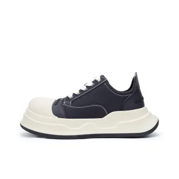 ESTEE GEEA Coverage Anti Slip Wear Resistant Breathable Height Increasing Low Top Skateboard Shoes Unisex White Black