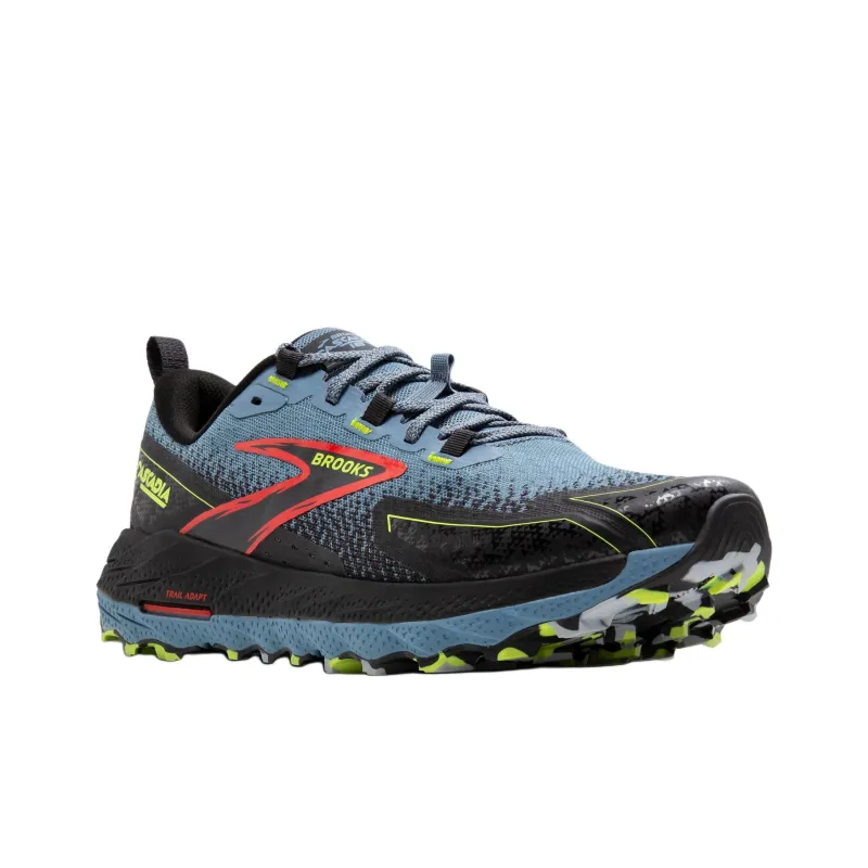 Brooks Cascadia 18 Citadel Ebony Lime-2