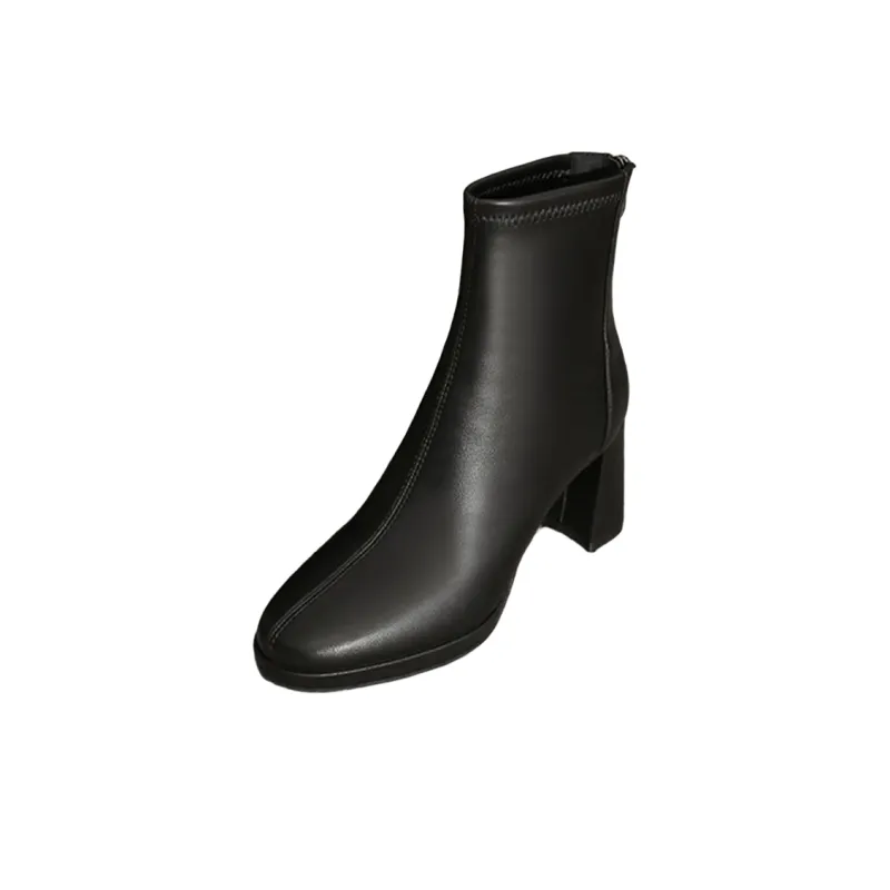 Ruomini Ankle Boots Women's Ecru/Black-4