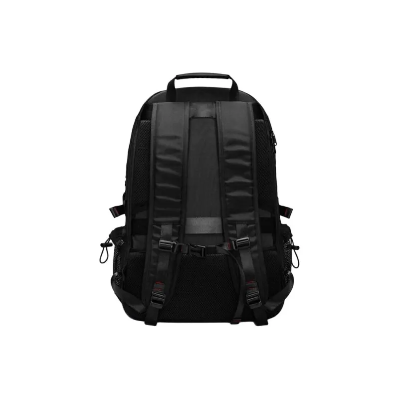 VIHUS Oxford Backpack Unisex Black/Black Red-2
