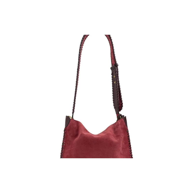 ISABEL MARANT Oskan Whipstitch Trim Shoulder Bag-4
