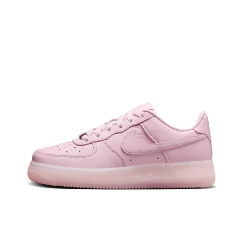 Drake NOCTA x Nike Air Force 1 Anti Slip Wear Resistant Low Top Kids Lifestyle Shoes Pink Unisex-0
