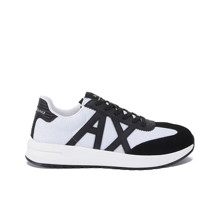 ARMANI EXCHANGEAE Low Top Casual Shoes Men's White Black-1