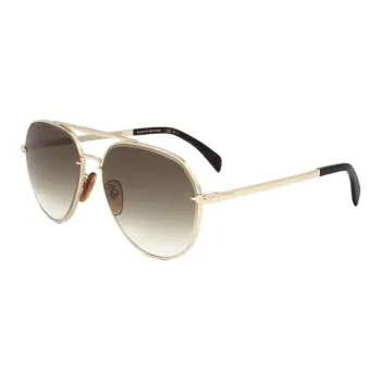 David Beckham Aviator Sunglasses Unisex Gold
