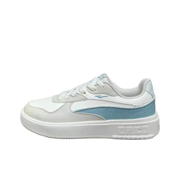 Erke Non slip Lightweight Low Top Skateboard Shoes Men's White Gray