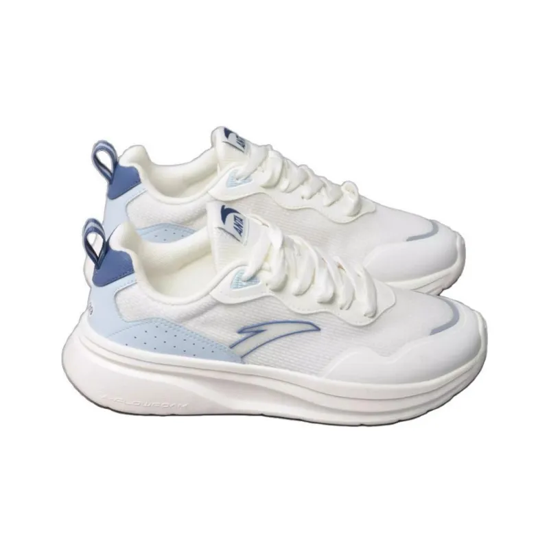 Anta Cushioning Wear-Resistant Low-Top Chunky Sneakers Men's White Blue-2