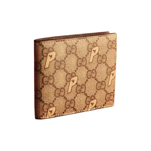 GUCCI PALACE Collaboration Gucci X Palace Collection Canvas Wallet Unisex Ebony