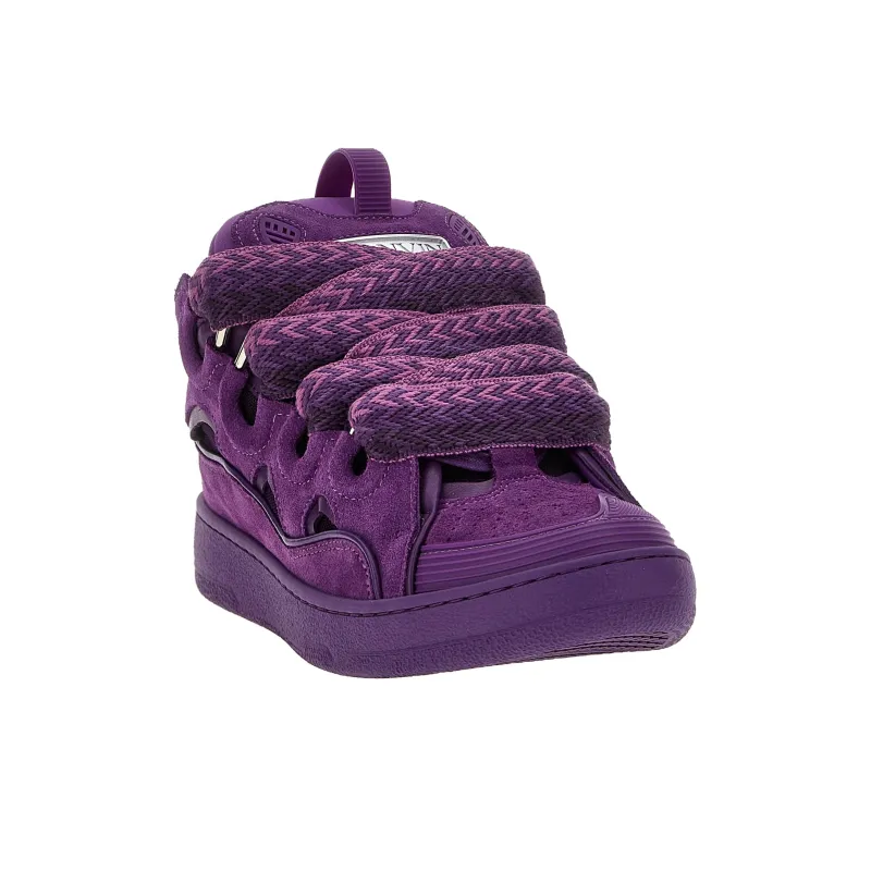 Lanvin Curb Low Top Skateboard Shoes Men's Purple-2