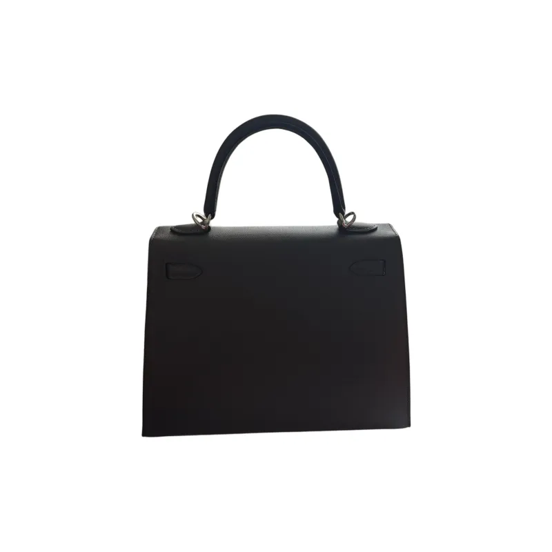 HERMES Kelly Mademe Cow Leather Kelly Bag Shoulder Bag Crossbody Bag Handbag Regular Women's Graphite Gray-1