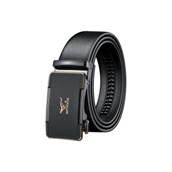 SEPTWOLVES Top Grain Cow Leather Leather Belts Men's Style 3.5CM