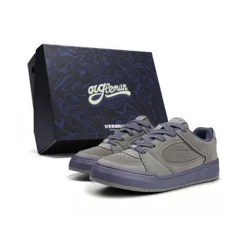 OUGLEMEN Slip Resistant Cushioning Impact Resistance Wear Resistant Low Top Skateboard Shoes Men's Box Included