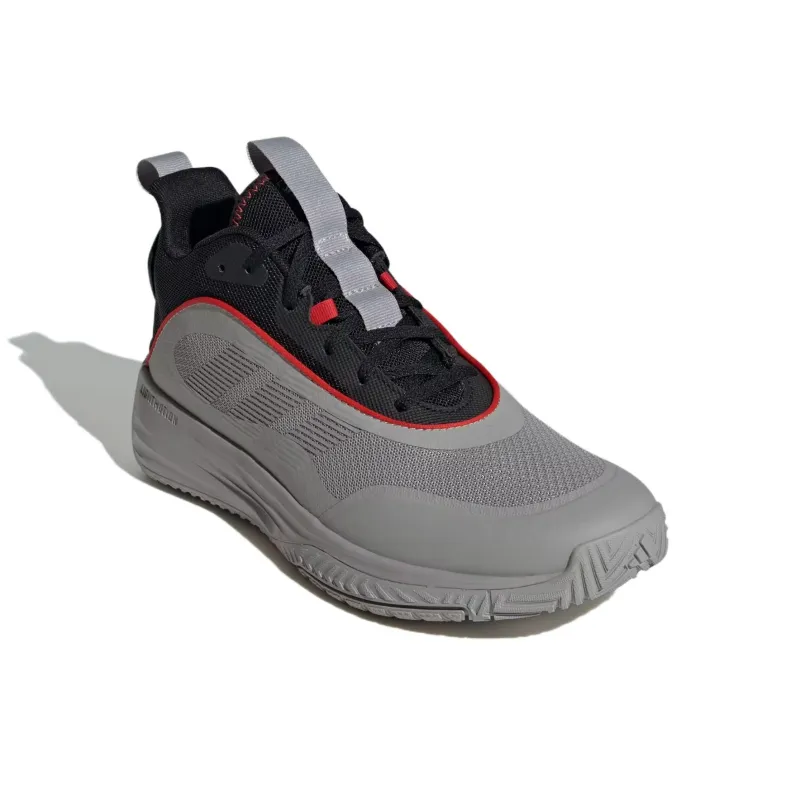 Adidas OWN THE GAME 3 Anti-Slip Wear-Resistant Mid-Top Basketball Shoes Men's Gray Black-2