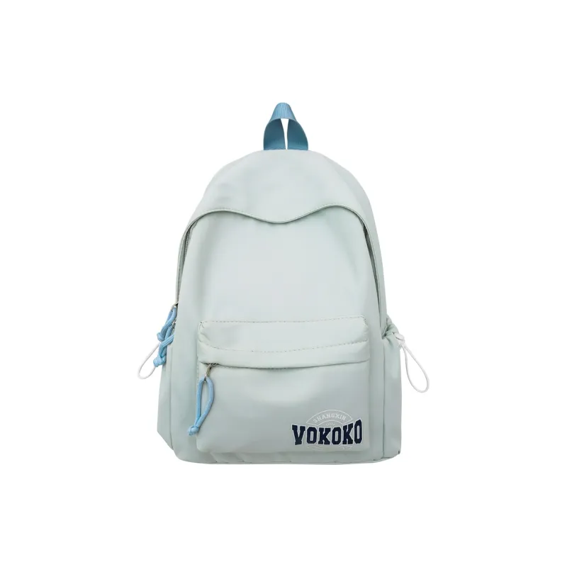 Travel Nylon Backpack Regular Unisex Black/Ecru/Red/Pink/Light Blue-30