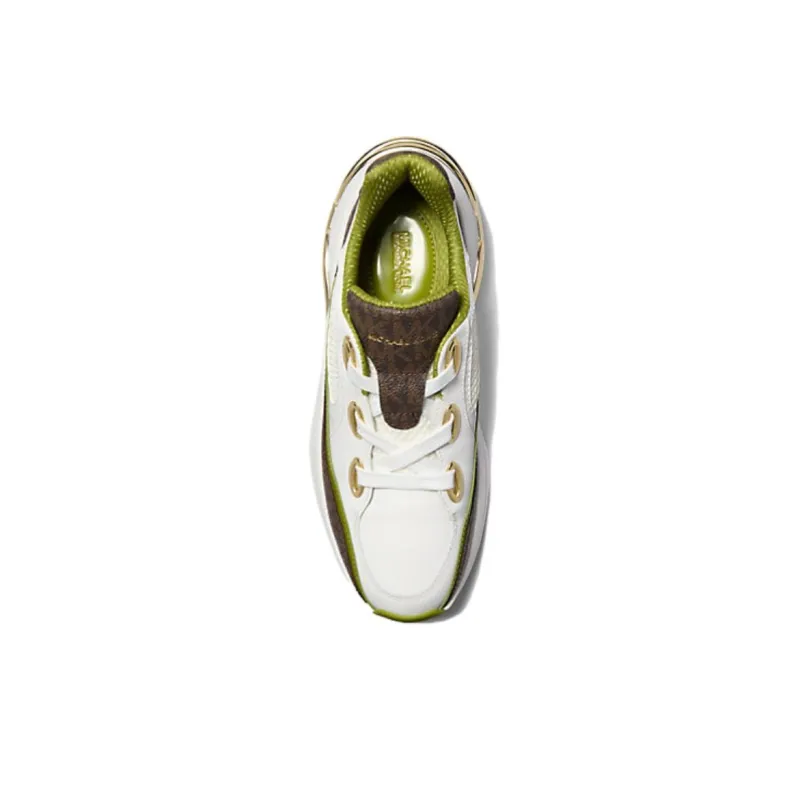 MICHAEL KORS Toni Low Top Chunky Sneakers Women's Green White-3