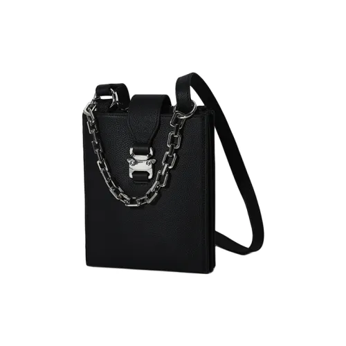 BEMIX PETS Cow Leather Crossbody Bag Regular Men's Black
