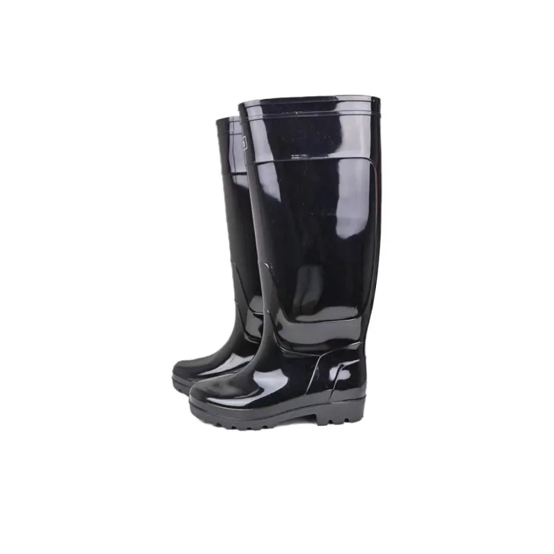 Warrior Water-Resistant Wear-Resistant Slip-Resistant Rain Boots Men's Black-1