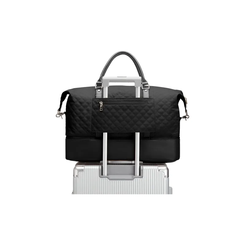 JEANSWEST Fabric Portable Crossbody Travel Bag Gym Bag Luggage Bag Unisex Multicolor-3