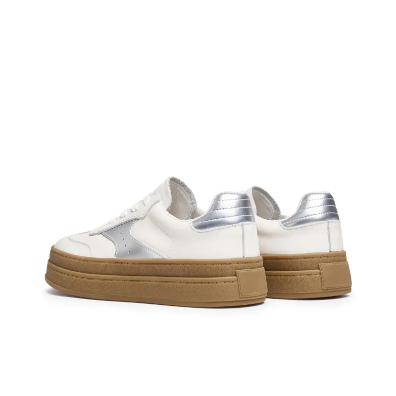 Staccato Low Top Skateboard Shoes Women's Gray White-2
