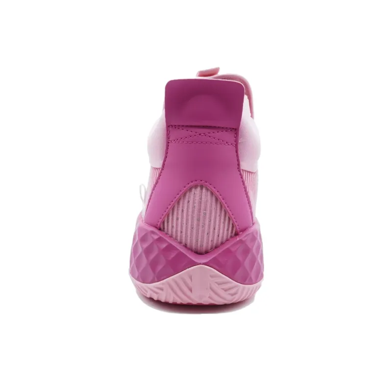 Adidas Pro Boost Anti-Slip Wear-Resistant Mid-Top Basketball Shoes Unisex Pink-2