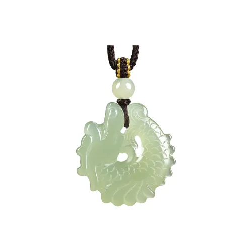 Phoenisess Hetian Jade Pale Greenish White Jade Men's