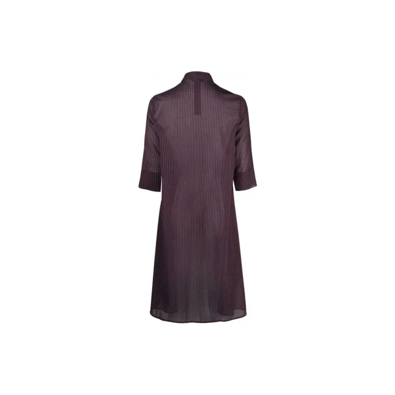 EMPORIO ARMANI Long Sleeved Dress Women's Purple-1
