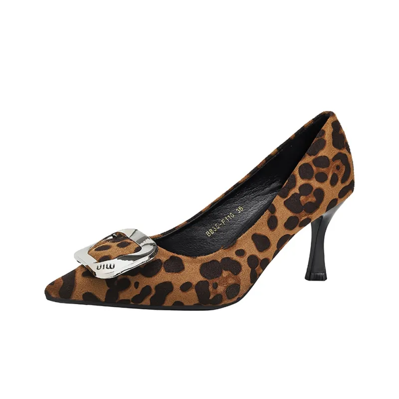 Baibianzhiheren Slim Heel High Heels Women's-4