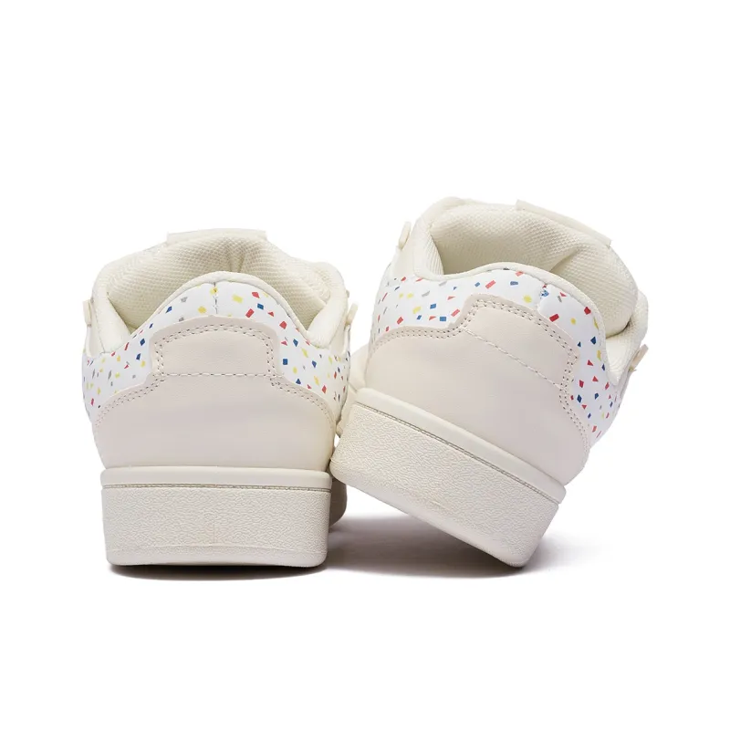 Fawn Miri Low Top Skateboard Shoes Women's Cream White-2