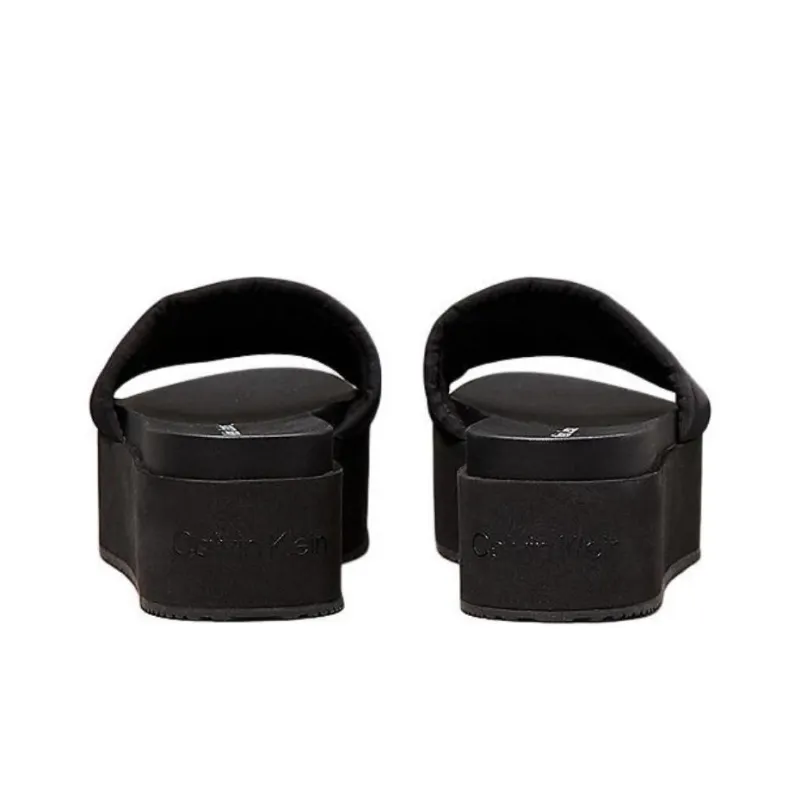 CKJ CALVIN KLEIN JEANS Slide Slippers 6cm Women's Black-4