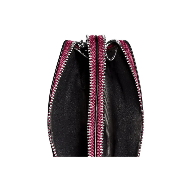 COACH Wristlet Pebbled Leather Wallet Card Holder Clutch Small Size Women's Light Raspberry-2