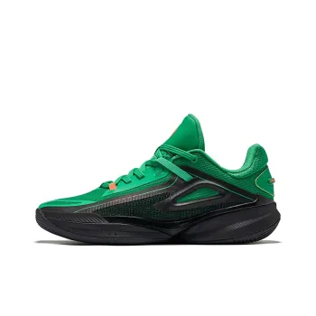 Erke Humble TD Cushioning Rebound Anti Rollover Low Top Basketball Shoes Men's Lime Green Jet Black