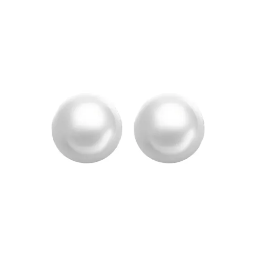 FUNNXI S925 Silver Rhodium-Plated Gold Stud Earrings Women's