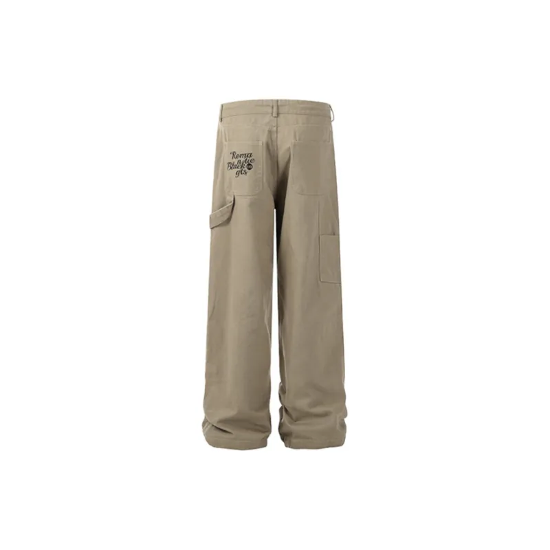 Vine Color Cargo Pants Unisex-3