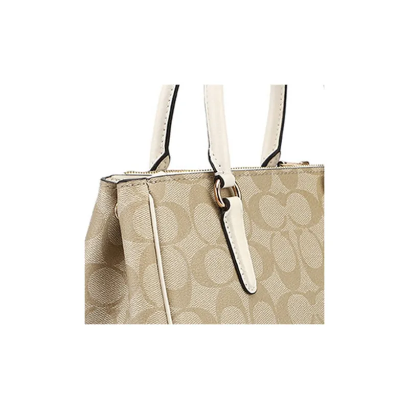 COACH Surrey Handbag Briefcase Shoulder Bag Crossbody Bag Women's Light Brown-4