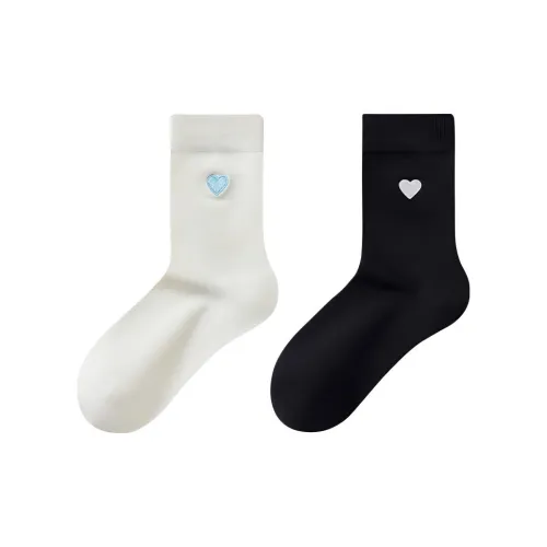 Temooues Mid Calf Socks Women's Combo Set